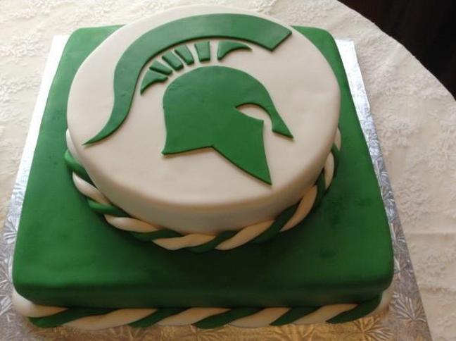 spartan birthday cake