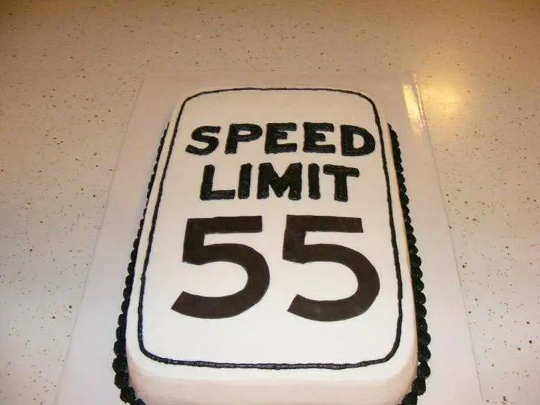 speed limit 55 birthday cake