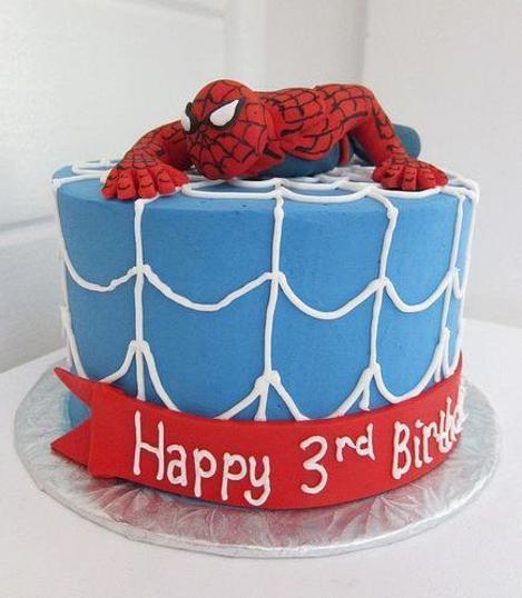 spiderman 3rd birthday cake