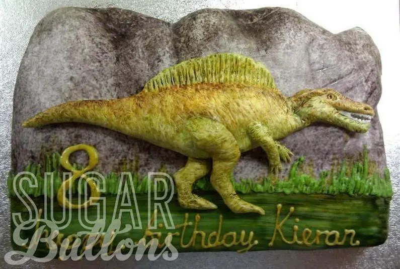 spinosaurus birthday cake