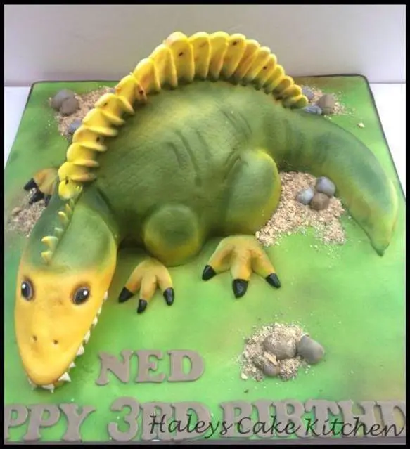 spinosaurus birthday cake
