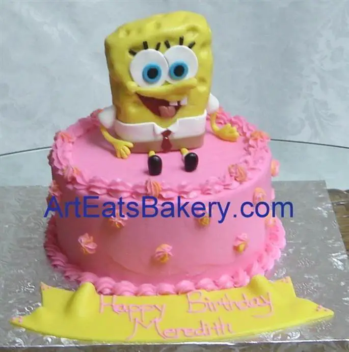spongebob girl birthday cake