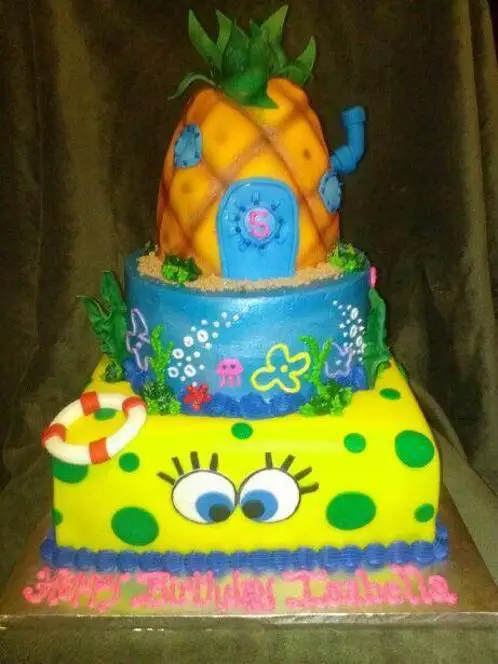 spongebob girl birthday cake
