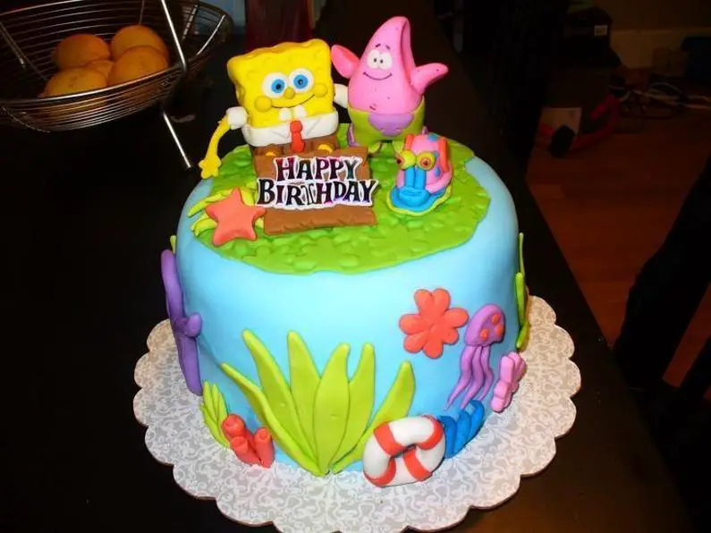 spongebob themed birthday cakes
