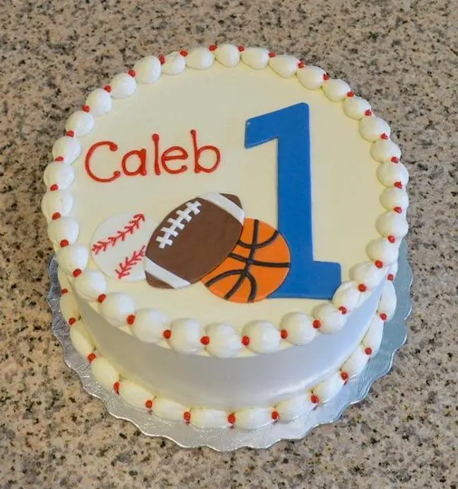 sports themed birthday cakes