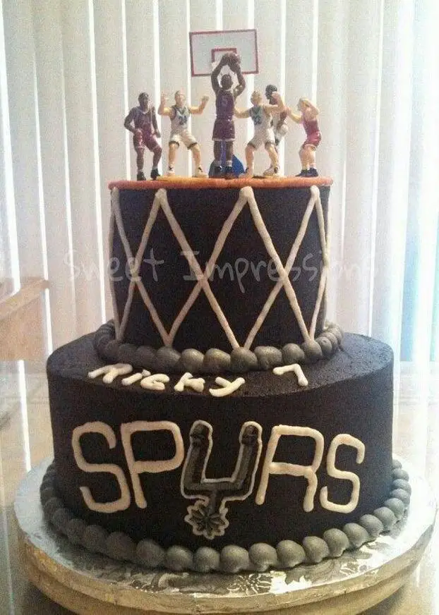 spurs birthday cake