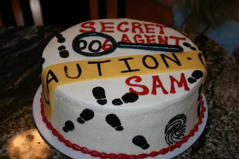 spy birthday cake ideas