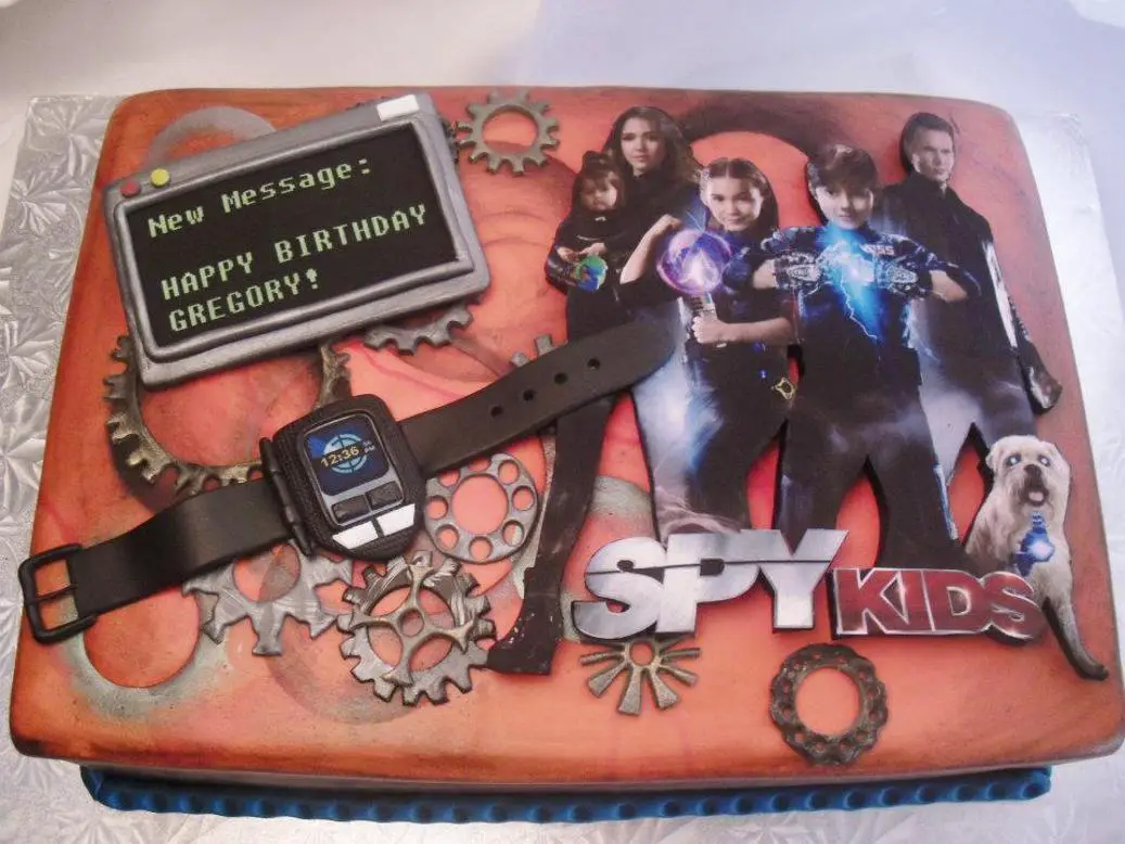 spy kids birthday cake