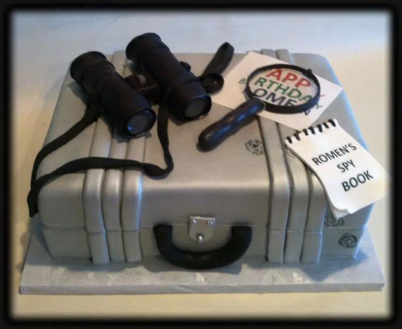 spy themed birthday cake