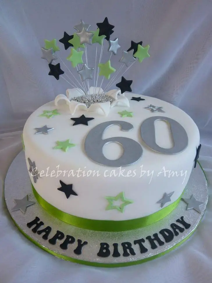 square 60th birthday cakes