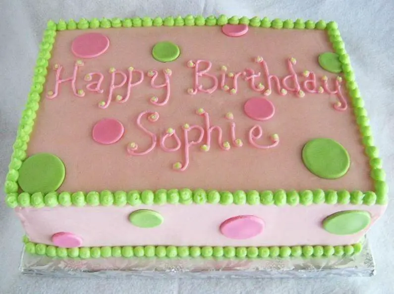 square birthday cake decorating ideas