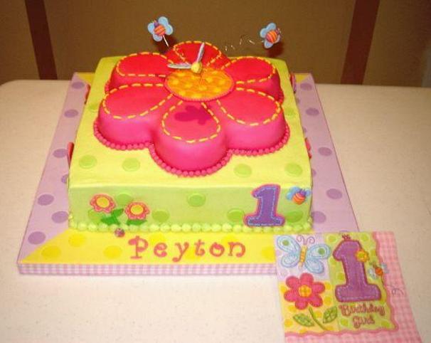 square birthday cakes for girls