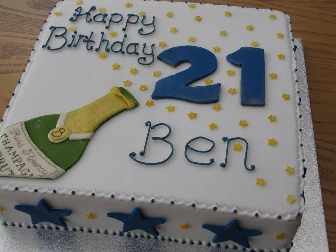 square birthday cakes for men