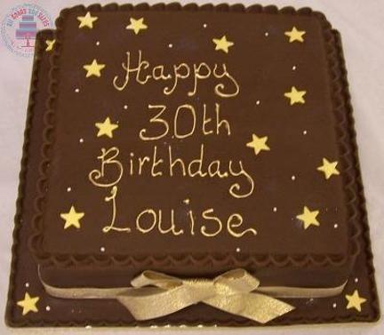 square chocolate birthday cake