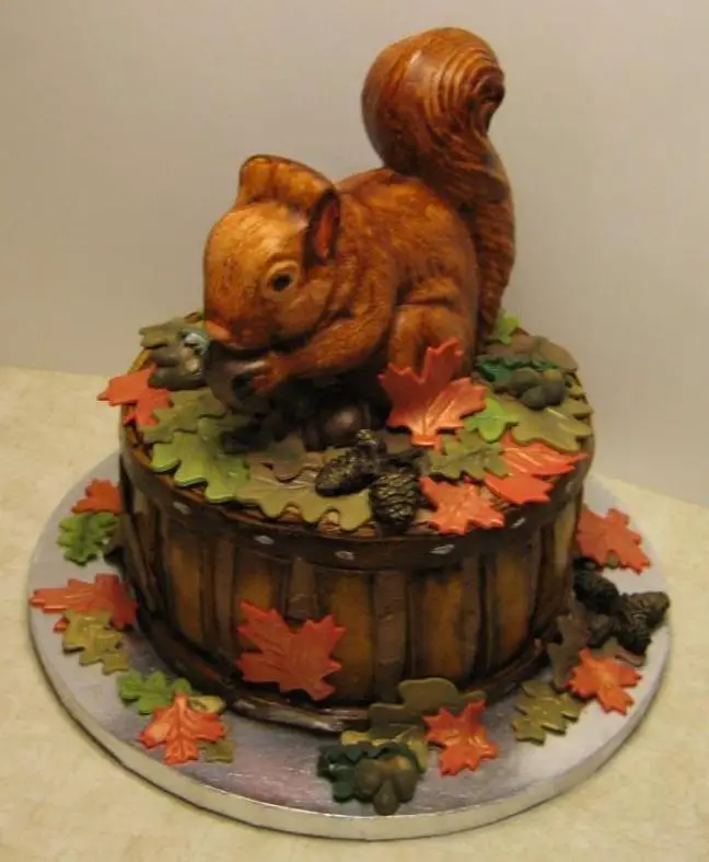 squirrel birthday cake