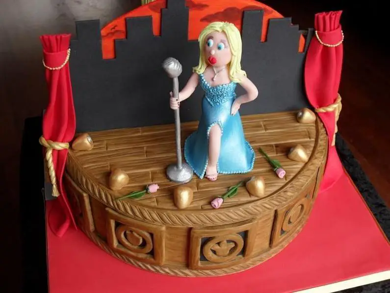 stage birthday cake