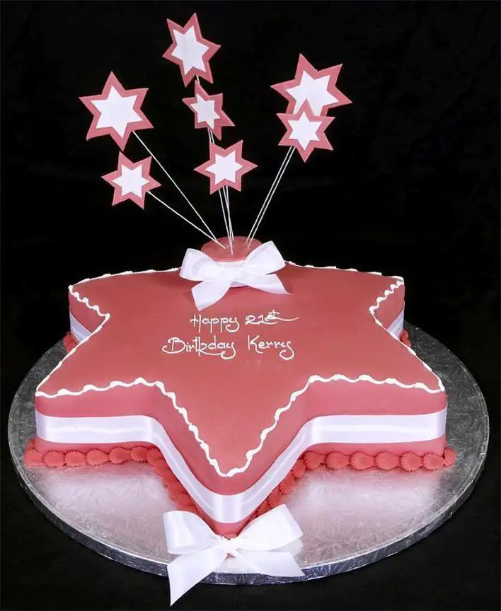 Star shaped birthday cake ideas