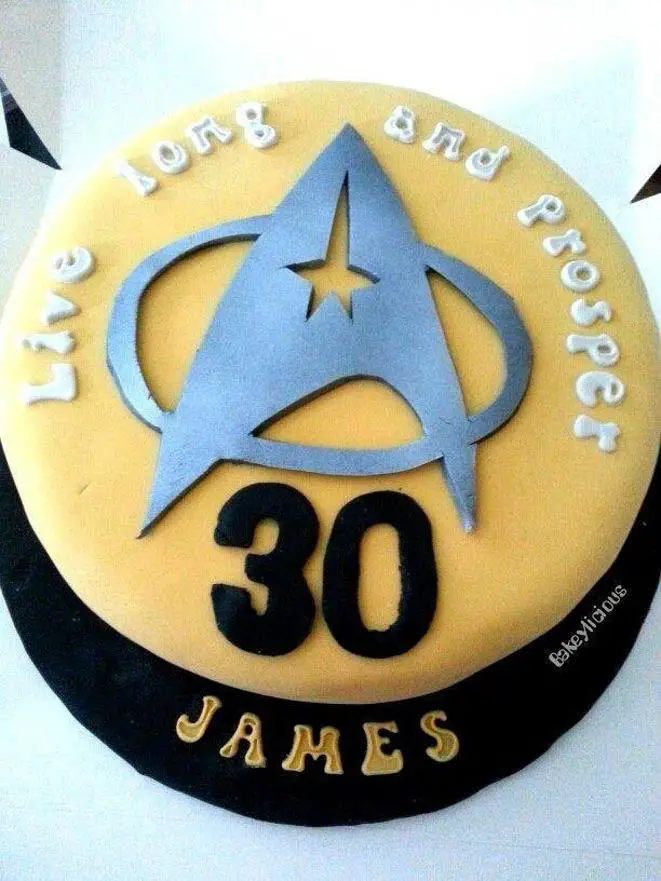 star trek birthday cake