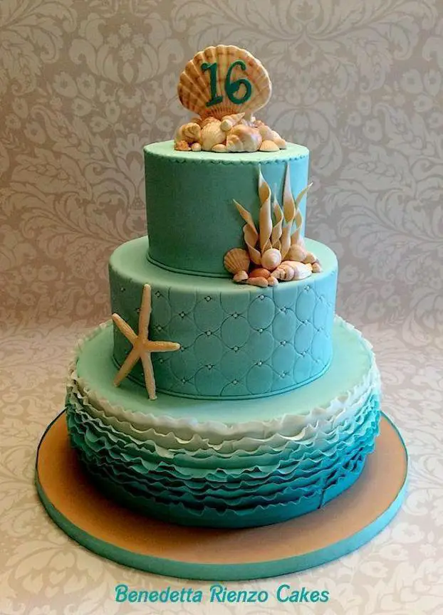 starfish birthday cake