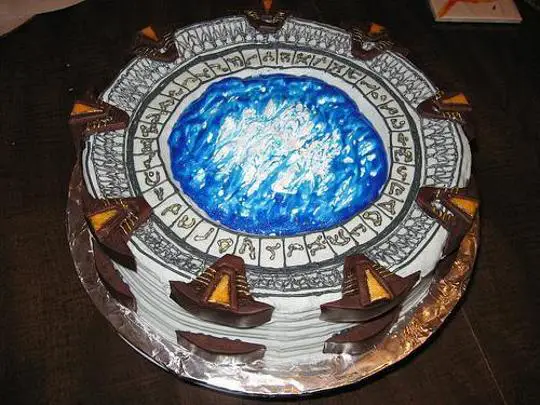 Stargate birthday cake