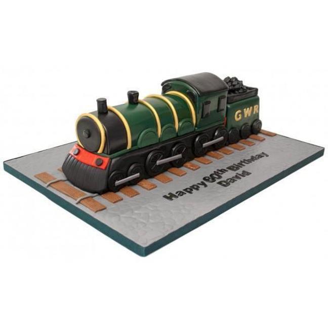steam engine birthday cake