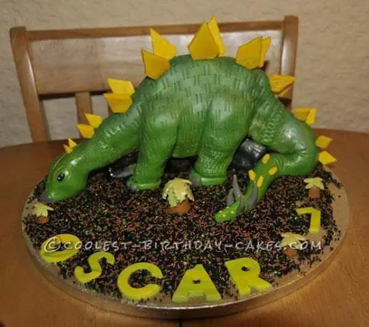 stegosaurus birthday cake
