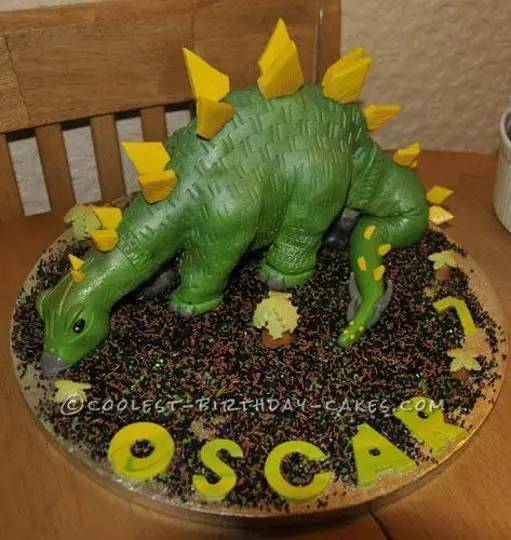 stegosaurus birthday cake