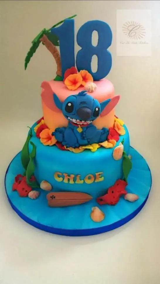 stitch birthday cake