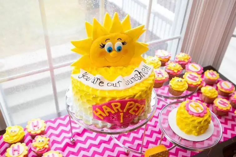 sunshine birthday cake ideas