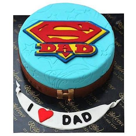 super dad birthday cake