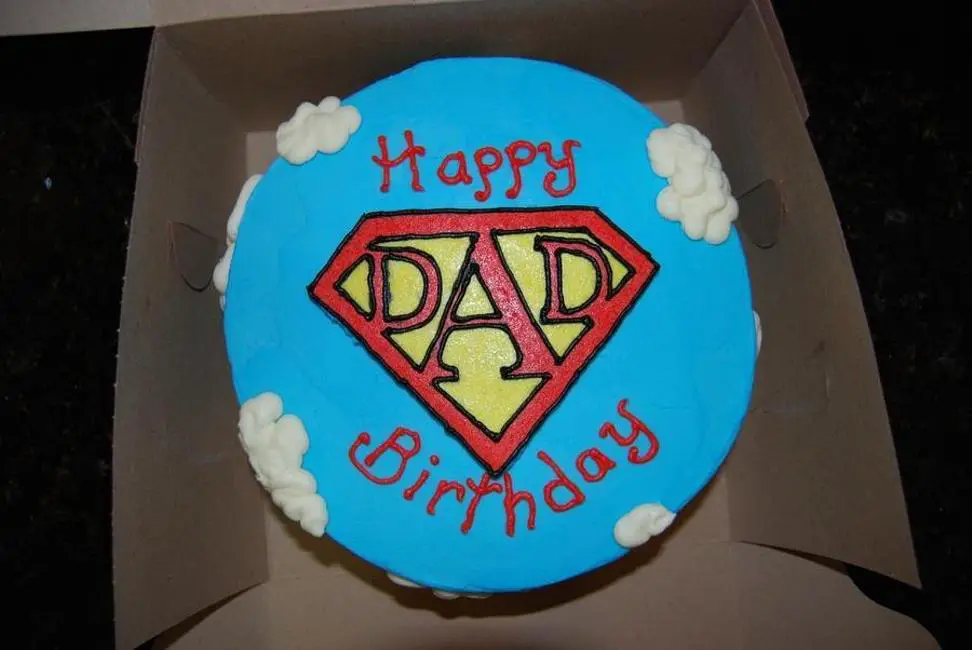 super dad birthday cake