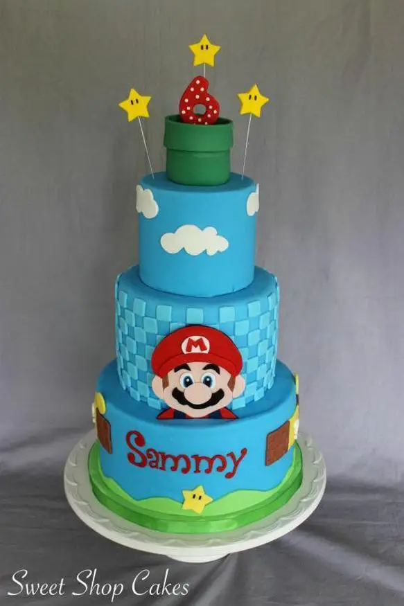 super mario birthday cakes