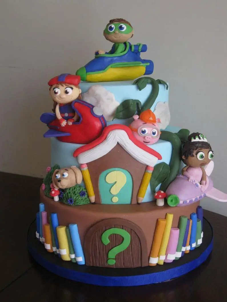super why birthday cakes