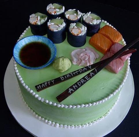 sushi birthday cakes