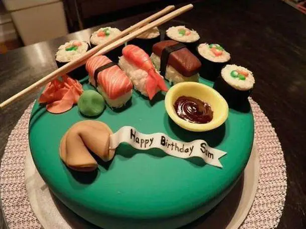 sushi birthday cakes