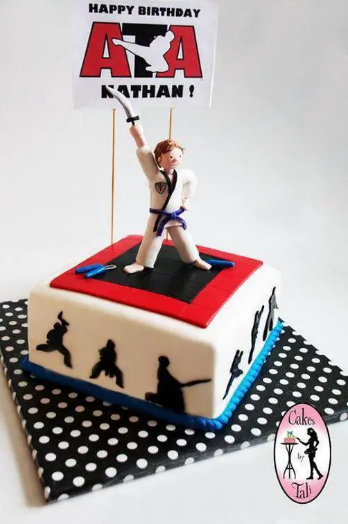 taekwondo birthday cake
