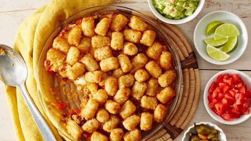 Tater tot birthday cake - TheSmartCookieCook