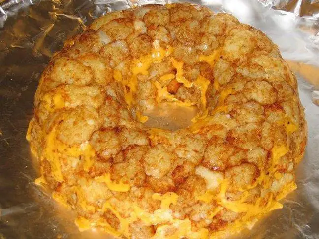 tater tot birthday cake