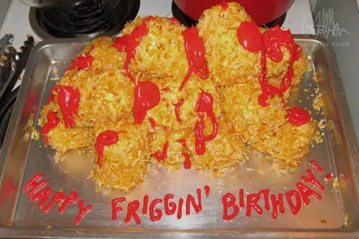 tater tot birthday cake