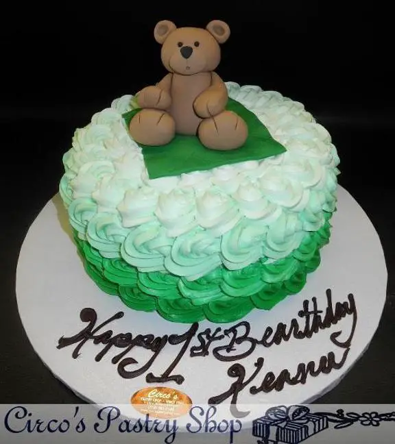 teddy bear cakes for 1st birthday