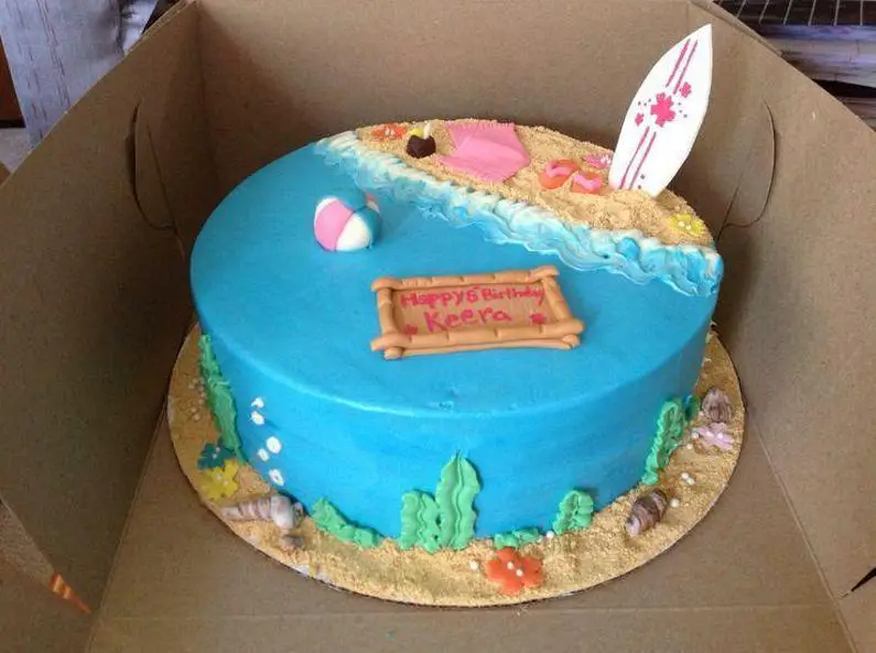 teen beach birthday cake