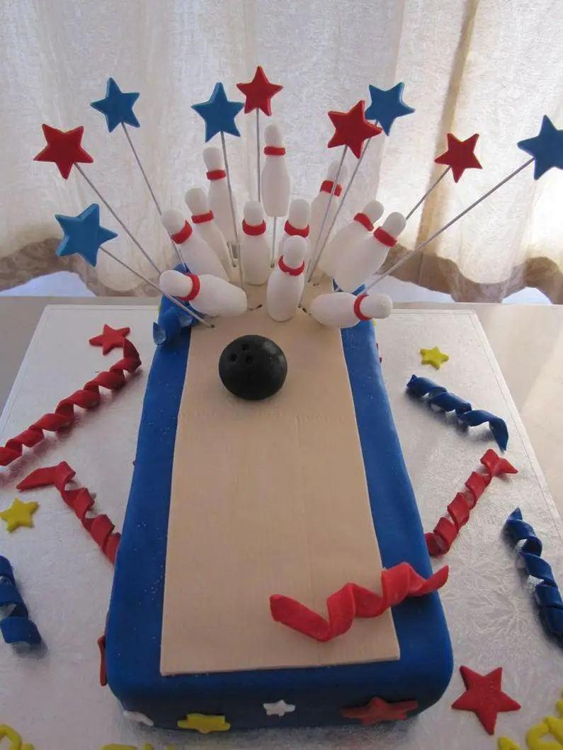 ten pin bowling birthday cake ideas