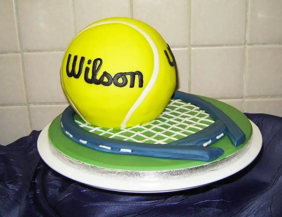 tennis ball birthday cake