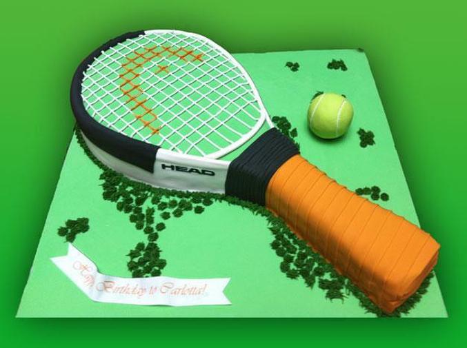 tennis racquet birthday cake