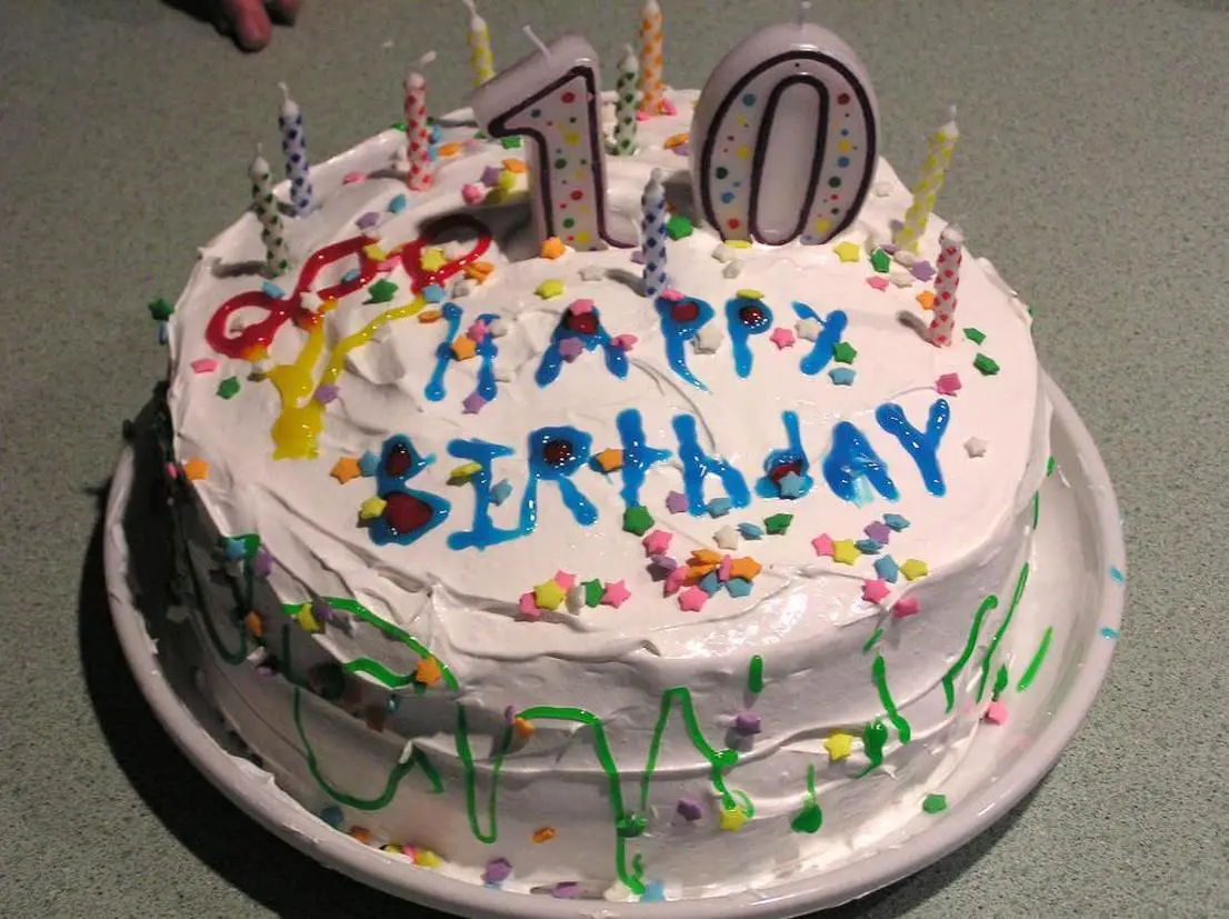 tenth birthday cake