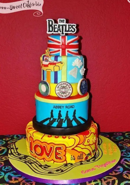 the beatles birthday cake