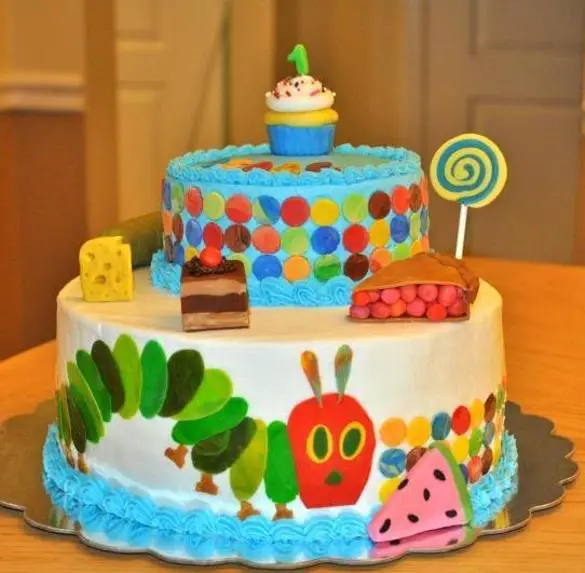 the hungry caterpillar birthday cake