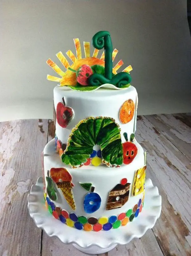 the hungry caterpillar birthday cake