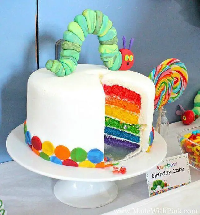 the hungry caterpillar birthday cake
