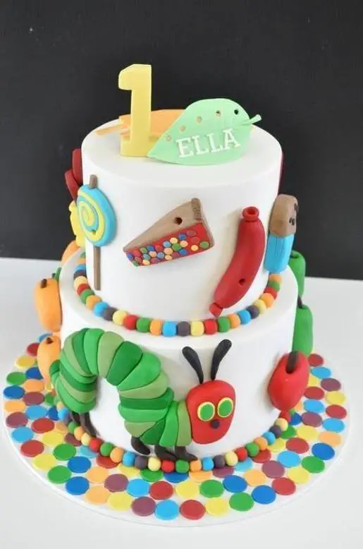 the hungry caterpillar birthday cake